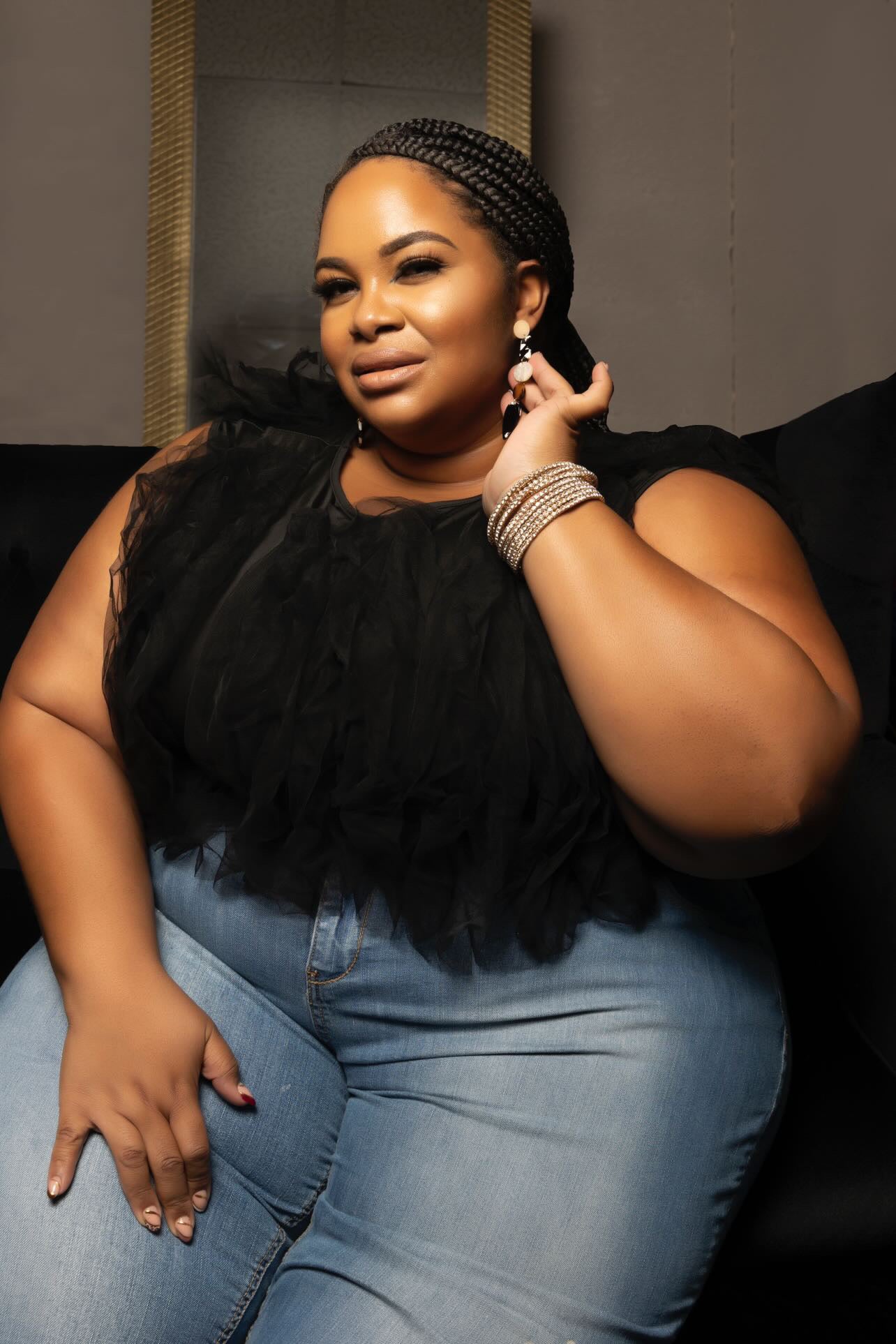 Black Tulle Shirt