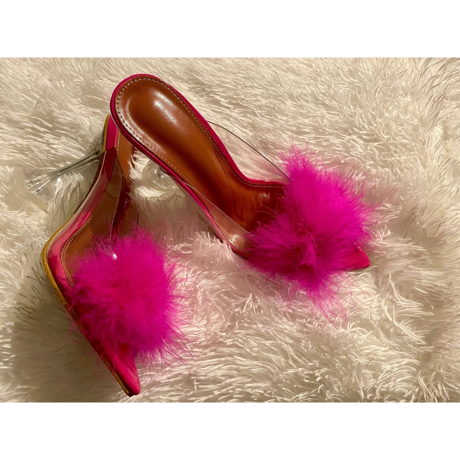 Pink Fur Heels
