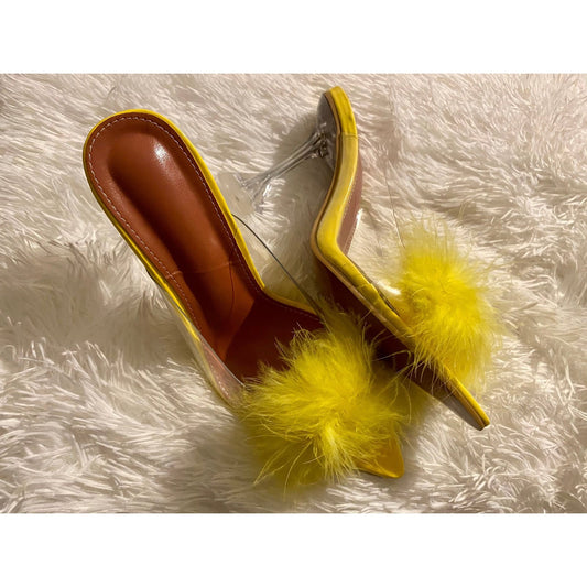 Yellow Fur Heel